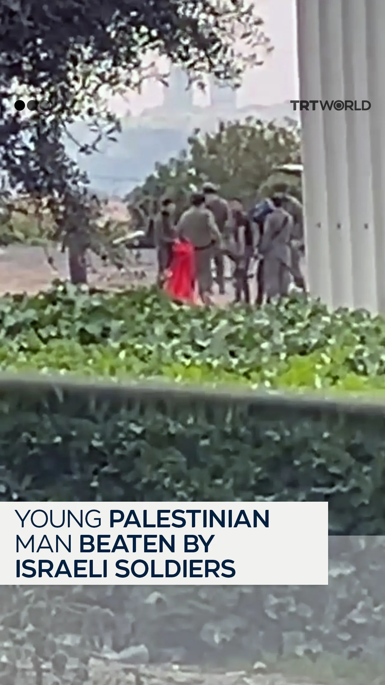 Young Palestinian man beaten by Israeli soldiers